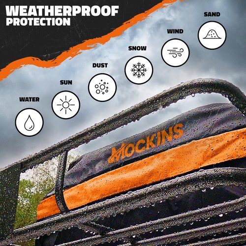 Mockins 84"x39"x6" XL Extendable Roof Rack Cargo Carrier for Top of Vehicle Storage | 250 Lbs. Capacity Weatherproof Steel Heavy Duty Roof Rack Basket | Rooftop Cargo Carrier Basket w/Straps & Net