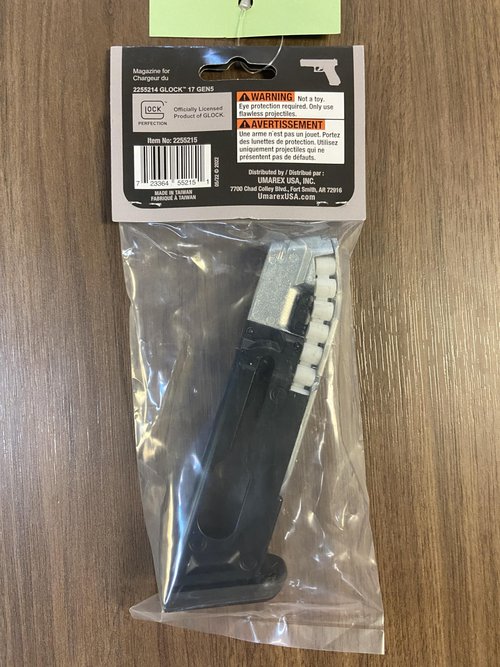 Umarex GLOCK 17 Gen 5 21-Round Magazine for Blowback .177 Caliber Pellet Gun Air Pistol,Black