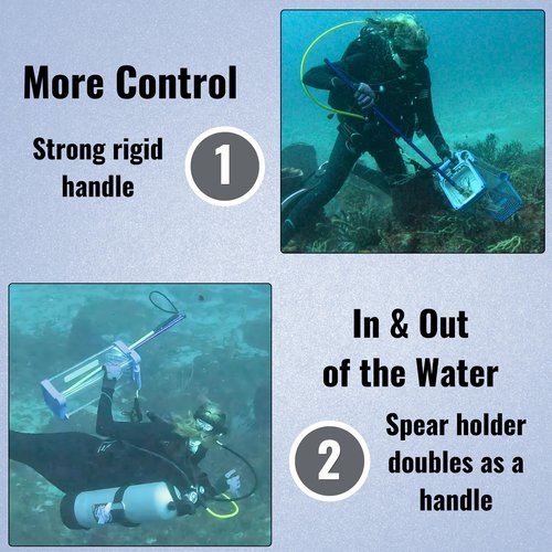 Aquatic Hunt Pro Lionfish Locker High-Capacity Lionfish Containment Unit for Divers | Fast Drainage, Spear/Snare Storage
