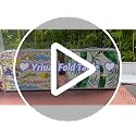 Yriuat 2ft Portable Folding Camping Table with Adjustable Heights - Jurassic Camp Variation