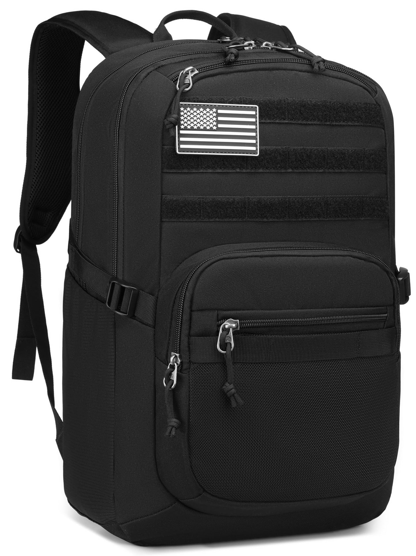 Wotony Military Tactical Backpack for Men Army 3 Days Assault Pack Bag with Molle System for Outdoor Adventures (Black, 40L)