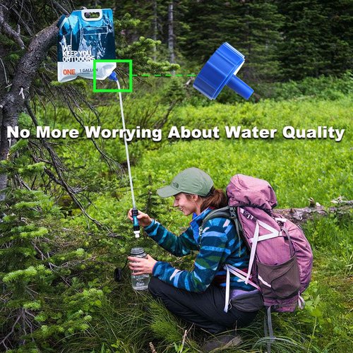 LeoTube 6-Pack Replacement Gasket Seals and 2-Pack Adapters for Sawyer Products Water Filtration System