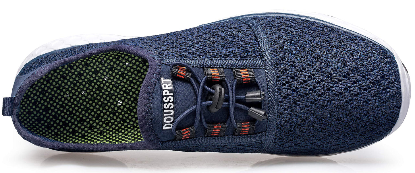 DOUSSPRT Women's Water Shoes Quick Dry for Beach Swim Pool Fishing Blue