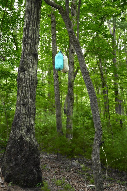 VENTURE VIBES | Premium Ultralight Bear Bag Kit for Backpacking | 10L Dry Bag - Neoprene Rock Sack - Reflective Slick Rope - Hanging Food Storage for Camping and Backpacking (Dark Grey)