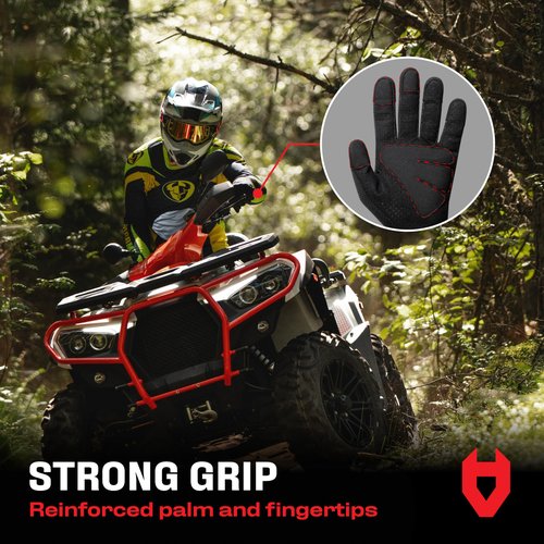 NoCry Tactical Gloves for Men with Flexible Knuckle Guards – Durable Design with Reinforced Palms and Stitching – Perfect Combat Gear with Touchscreen Compatible Fingers