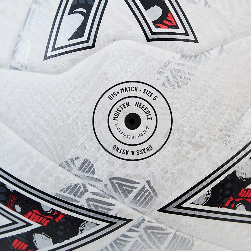 Mitre Ultimatch Evo Soccer Ball White/White/Silver+3 – FIFA Basic Approved Match Ball