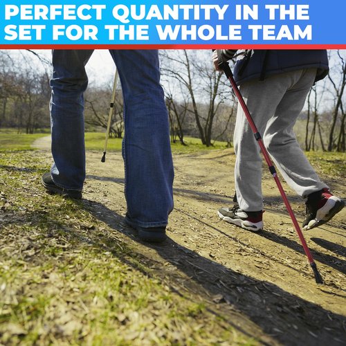 6Pcs Hiking Walking Stick Tips - Rubber Tips for Hiking Poles Hiking Accessories Collapsible Walking Stick Tips Rubber Tips for Canes - Hiking Pole Tips Rubber Tips for Walkers