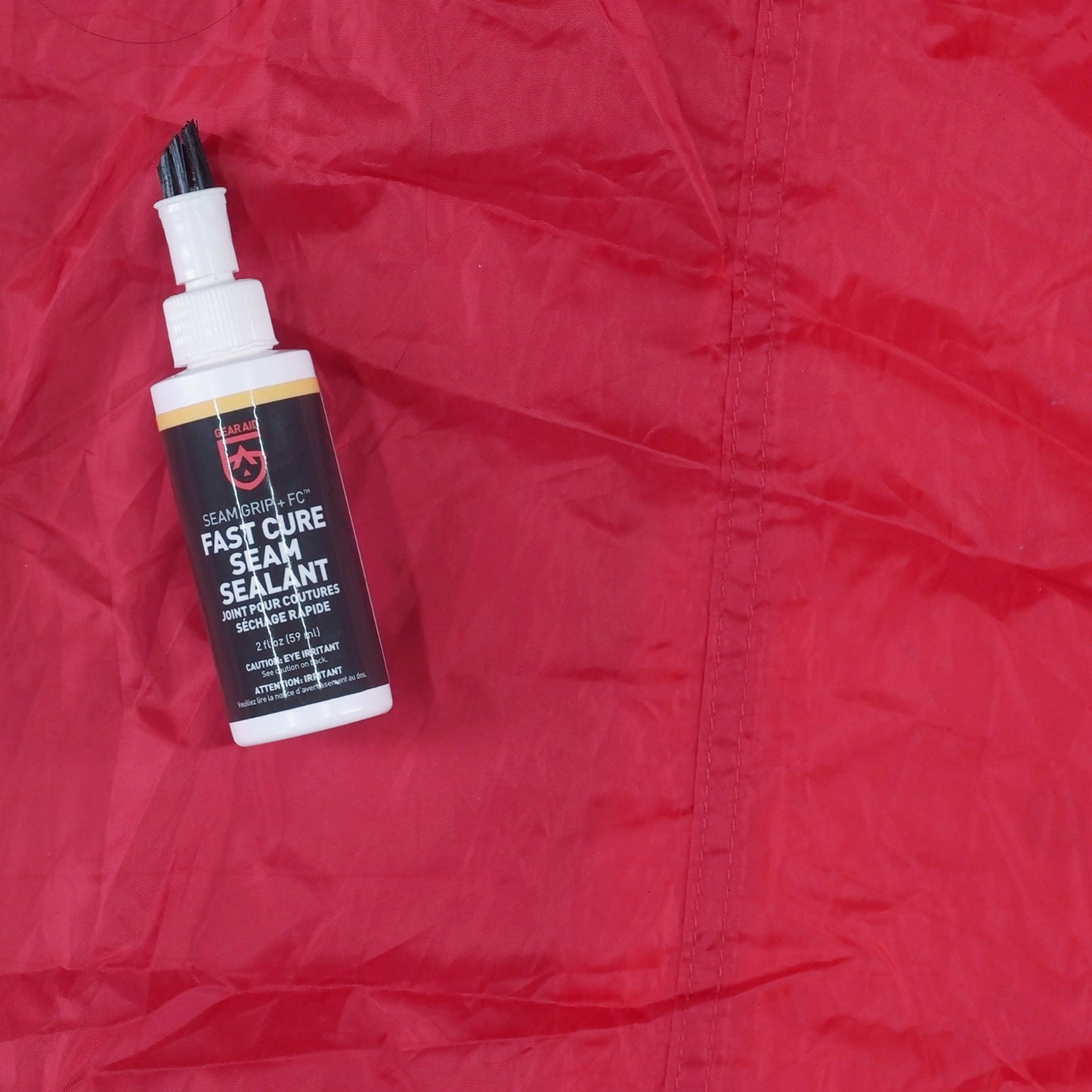 GEAR AID Seam Grip FC Fast Cure Sealant for Nylon and Polyester Tents, Tarps, Awnings, Clear, 2 oz Seam Grip WP Waterproof Sealant and Adhesive for Tents and Outdoor Fabric, Clear, 1 oz