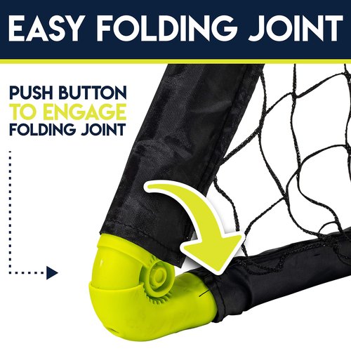 Franklin Sports Kids Mini Soccer Goal Set - Backyard/Indoor Mini Net + Ball Set with Pump - Portable Folding Youth Goal Set - 36" x 24"