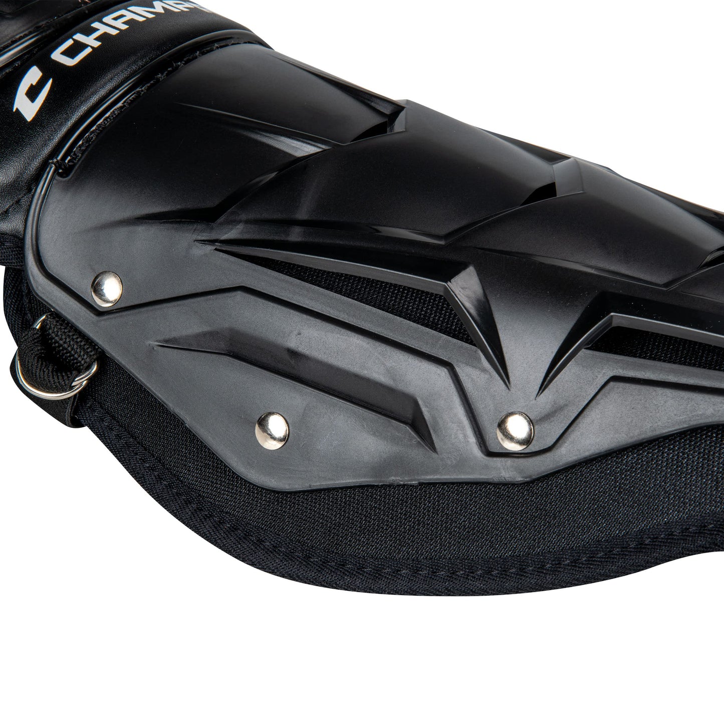 Champro Optimus MVP Single Knee Baseball Catcher’s Leg Guards, 14.5" Shin Length, CG105B, Black