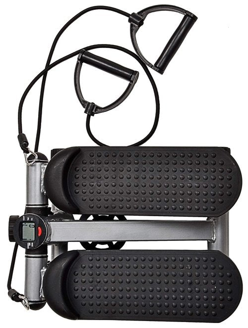 Fitvids Steppers for Exercise with Handlebar, Stair Steeper with Resistance Bands, Portable Stepper Capable of Full-Body Exercise, Low Noise and Smooth, Bear 300 lbs