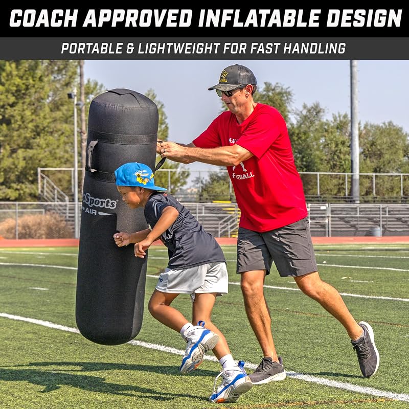 Inflatable Football Tackle Dummy 4.25 ft - Light to Medium Contact Blocking Pad