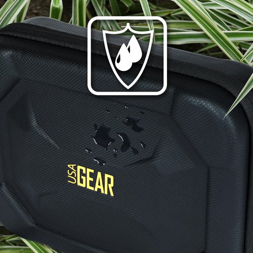 USA GEAR Ghost Hunting Equipment Case - Paranormal Equipment Bag with Customizable Foam Interior, Lightweight Water-Resistant Exterior Compatible with EMF Meter, Spirit Box & More (Empty Case Only)