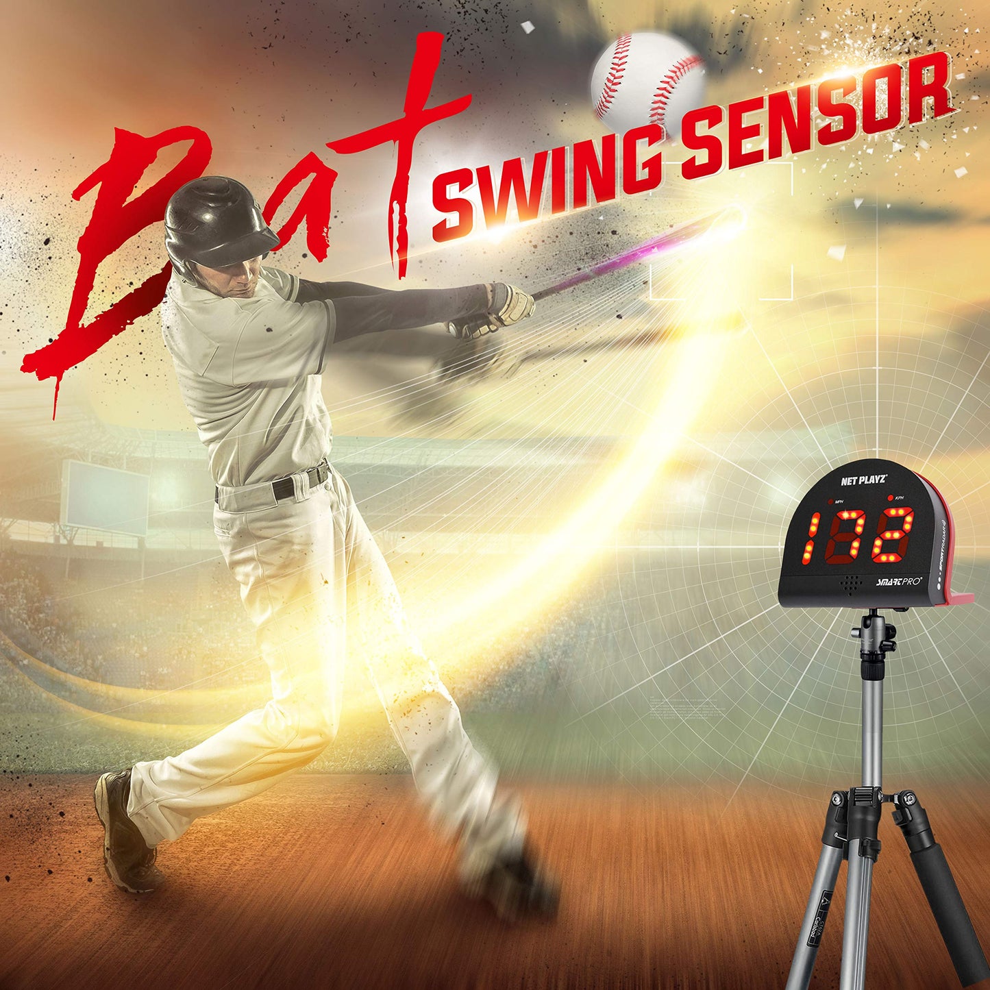 Baseball Radars, Speed Sensors Training Equipment (Hands-Free Radar Guns, Pitching Speed Guns | Baseball Gifts, High-Tech Gadget & Gear for Baseball Players
