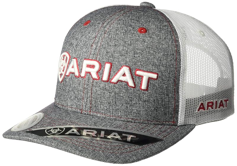 Ariat Men’s Heather Mesh Back Shadow Cap - Gray, One Size