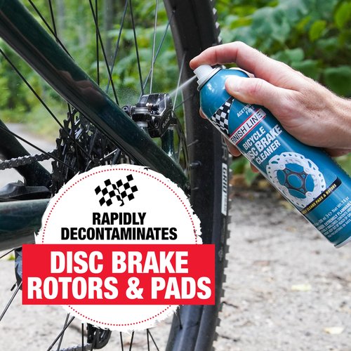 Finish Line Bike Brake Cleaner Spray Can, Disc Rotor Cleaner, Acetone Formula, Extends Part Life (10 Fl OZ, Gray)