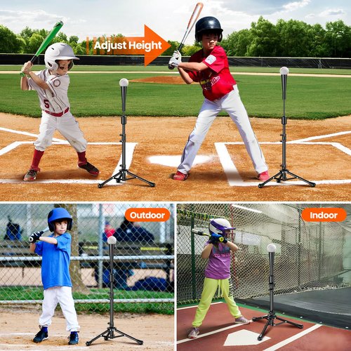 Dayacoco 2025 New Upgrade Portable Batting Tee for Baseball/Softball,23.23 to 40.16 Inch Baseball Tee for Kids,Batting Tee,Softball Tee,Youth Hitting Tee,Teeball Tee,Travel Tee,Easy Adjustable Height