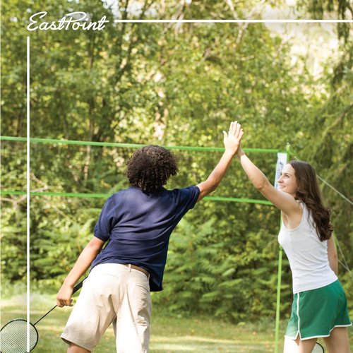 Easy Setup Volleyball Badminton Set