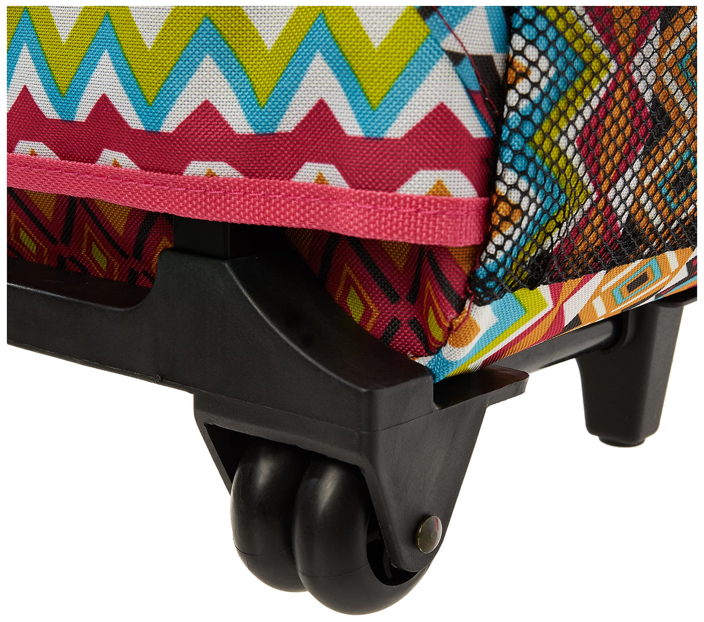 Rockland Double Handle 17" Rolling Backpack, Tribal