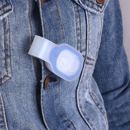 ALONEFIRE LED Flashlights Clip on Lights Nursing Light Night Shift Light Hands Free Strong Magnetic to Grip Clothing Badge Lights for Nurses Shirt Walking Running Emergency with Keychain Flashlight