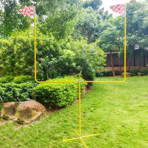 Desyeryamimi Football Field Goal Post - 8.6 ft x 6 ft Steel Tube Frame - Adjustable Height Kicking Goals for Backyard - Youth/Kids/Adults