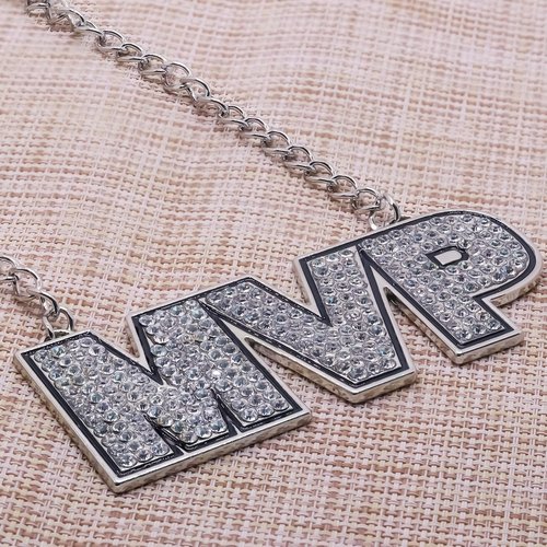 VERAMI MVP Medal, Champion MVP Chains Medal Necklace,Gold Champ Award Winner Prize Trophy Award Necklace For Adults Player Team Football Soccer Baseball Basketball Softball Fantasy Football