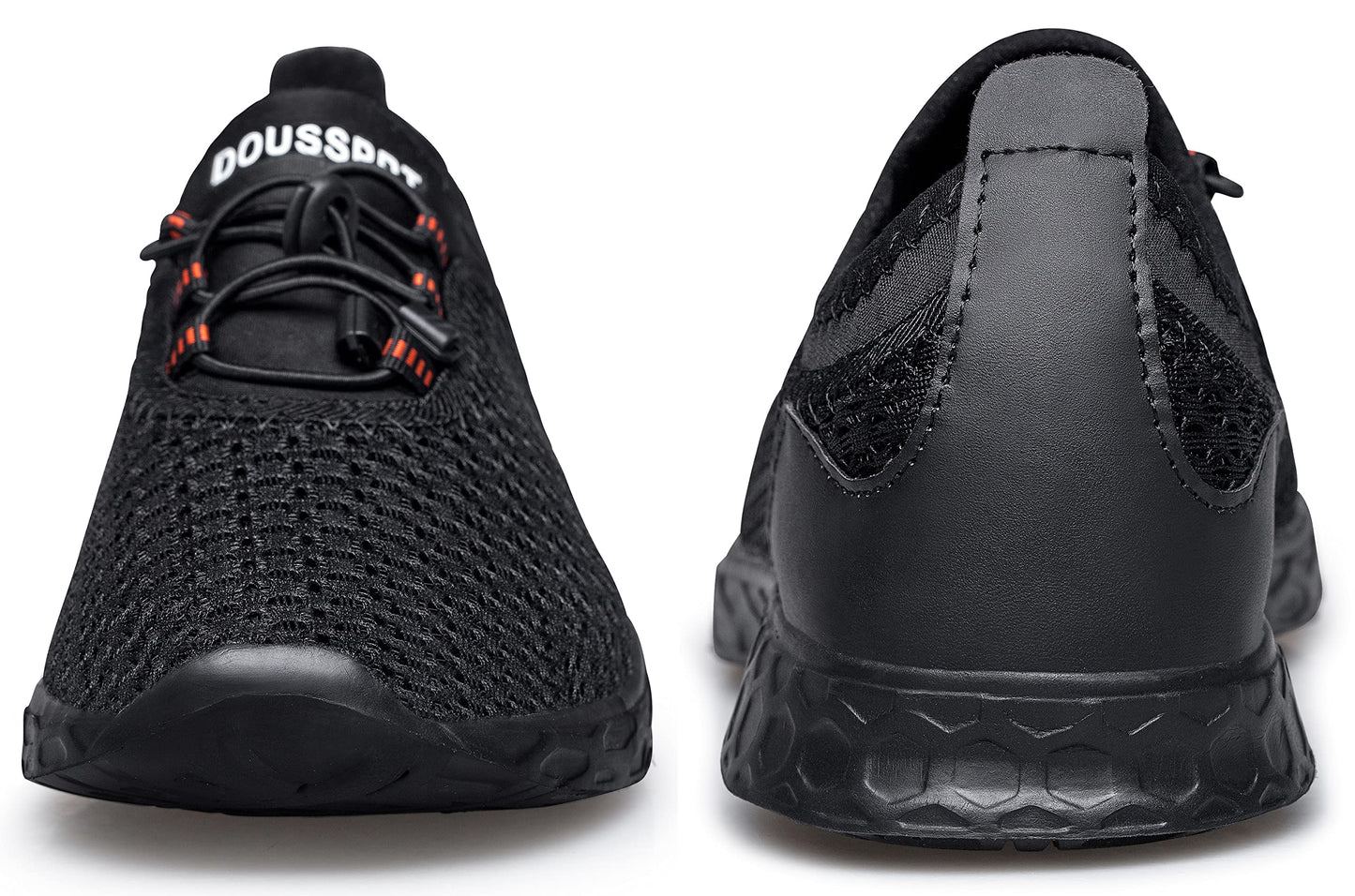 DOUSSPRT Men's Water Shoes Quick Dry for Beach Swim Pool Fishing Allblack