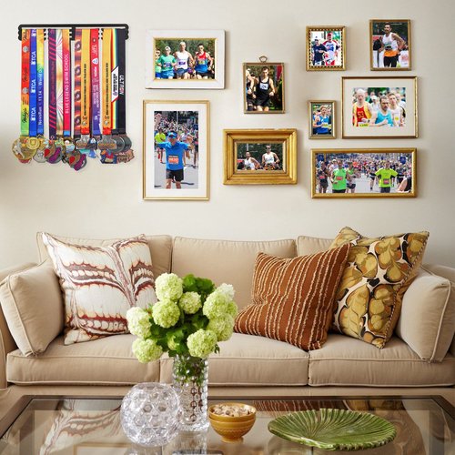 Goutoports Medal Hanger Display - Showcase and Protect Your Medals in Style Metal Resistant to Damage Breakage Bending - Equipped with Mounting Accessories Easy to Install