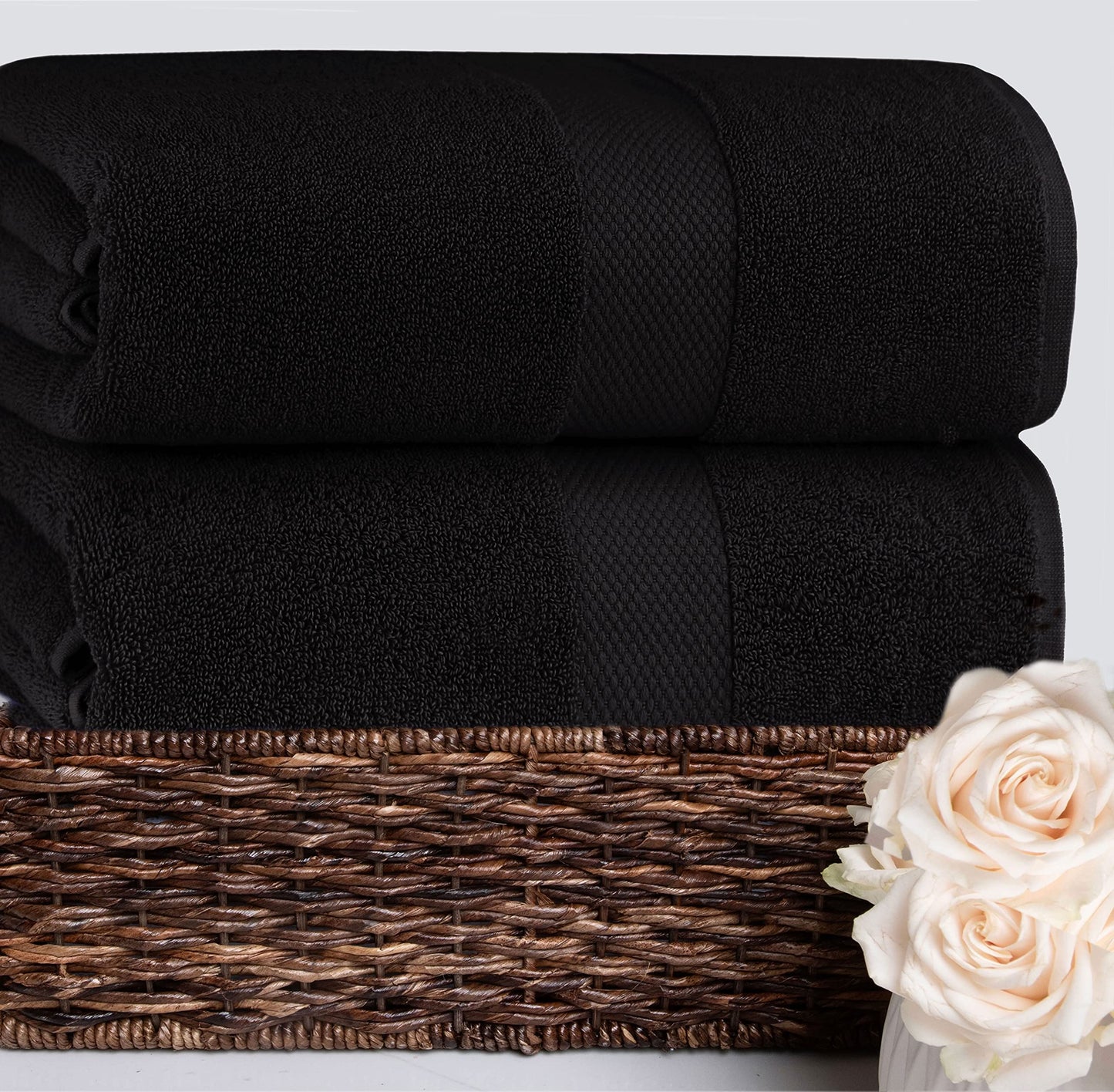 COTTON CRAFT Hotel Spa Luxury Bath Towel - 4 Pack - Oversized Extra Large 30 x 58 - Heavyweight 700 GSM 2 Ply Ringspun Cotton - Soft Absorbent Everyday Use Home Bath Easy Care Towel Set - Teal