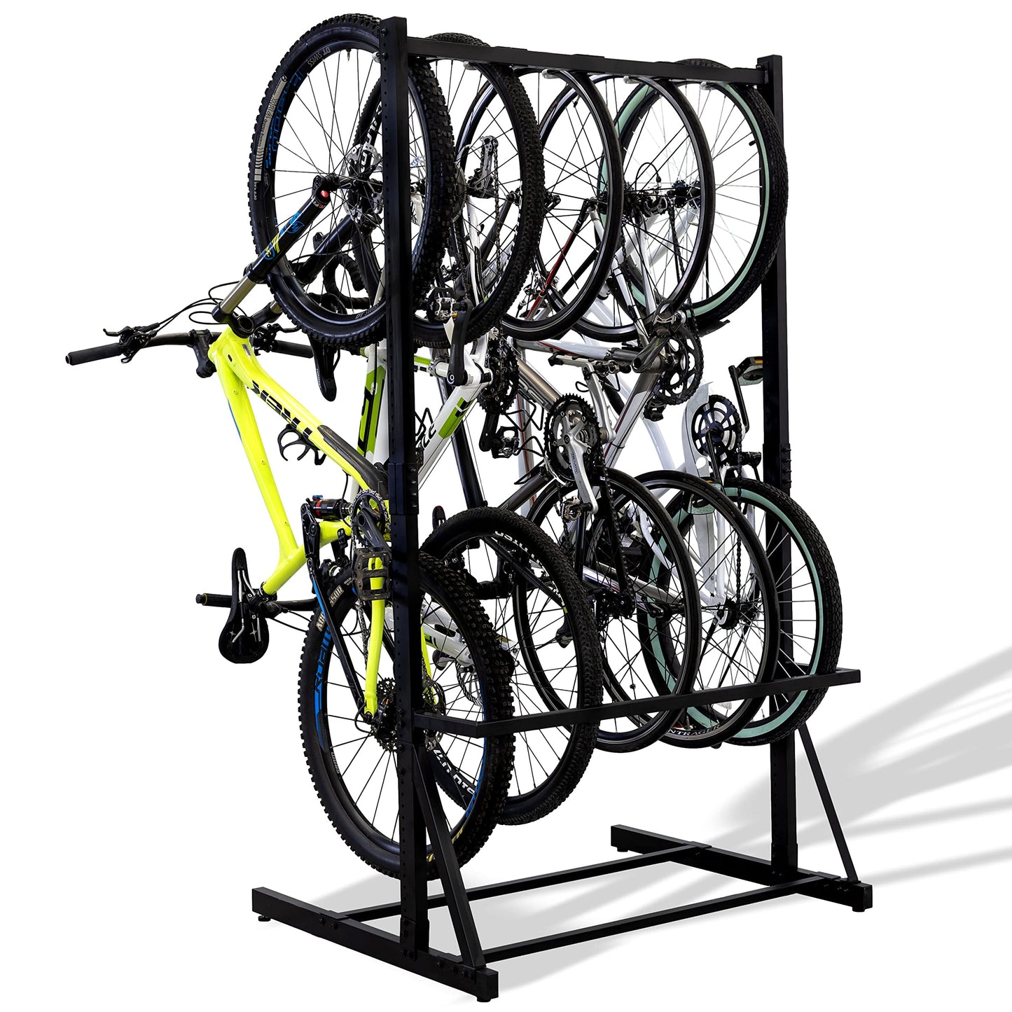 StoreYourBoard Freestanding 5 Bike Storage Rack, The Original G-Bike, Indoor Garage Floor Stand, Bicycle Organizer