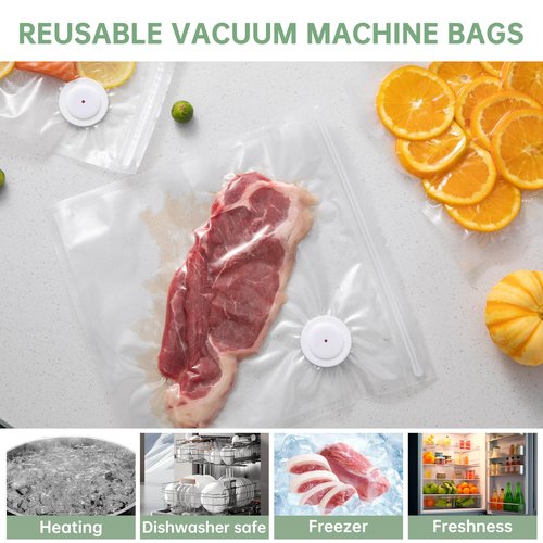 THETCHRY Vacuum Sealer For Food,Handheld Vacuum Sealer with 34 Reusable Bags,Powerful Liquid Vacuum Sealer Machine,Portable Food Vacuum Saver,Preservation Of Fruits,Vagetables and Meat