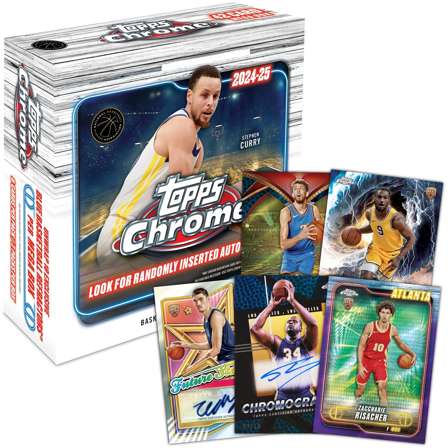2024-25 Topps Chrome Basketball - Factory Sealed - Mega Box