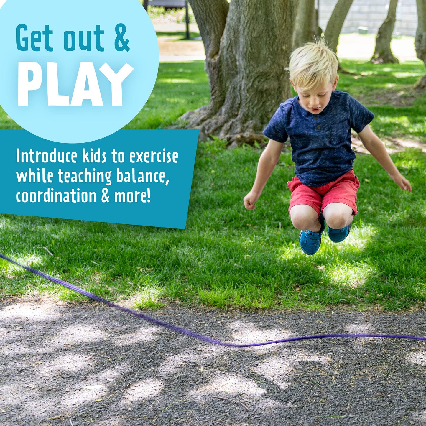Just Jump It Black Confetti 16' Jump Rope - Double Dutch Jump Rope - Agility Play
