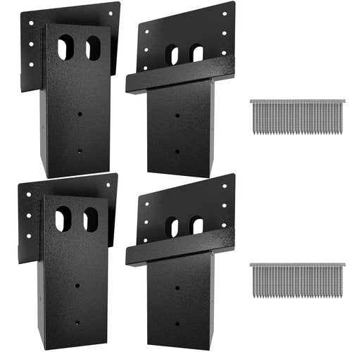CHICAURA 4x4 Deer Stand Brackets with Stainless Steel Screws, Heavy Duty Elevator Brackets for Hunting Blinds, Shooting Shacks and Deer Blind Windows(Set of 4)