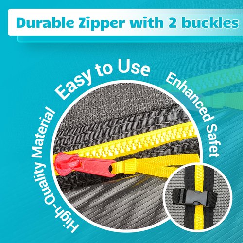 LeJump Outdoor 14Ft Trampoline, ASTM Approved Big Trampolines with Enclosure Net and Ladder, Backyards Recreational Trampoline for Adults and Kids Heavy Weight Limit (Black)