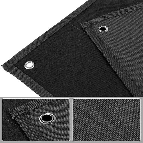 bvya Tactical Board Patch Organizer Holder Display with Loop Surface, Steel Ring for Morale Uniform Hook and Loop Emblems, 1 Flag Patch Included (Black, Small: 23.6" x 17.7"/60 CM x 45 CM)