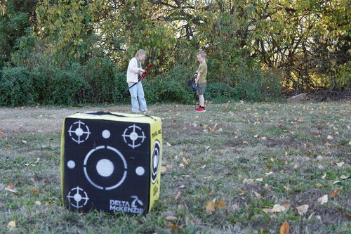 Delta McKenzie Travel Pro Portable Layered Foam Archery Target - Welded Core Technology - 18"x16"x11" - Field Points & Broadheads - Traditional Recurve Compound Bow Practice Target