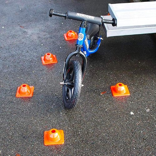 Versatyle Heavy Duty 2in Agility Training Cones for Soccer, Football, Basketball & Sports Drills, Flexible Motorcycle & Traffic Training Cones, Durable, Versatile, High Visibility (Set of 12, Orange)
