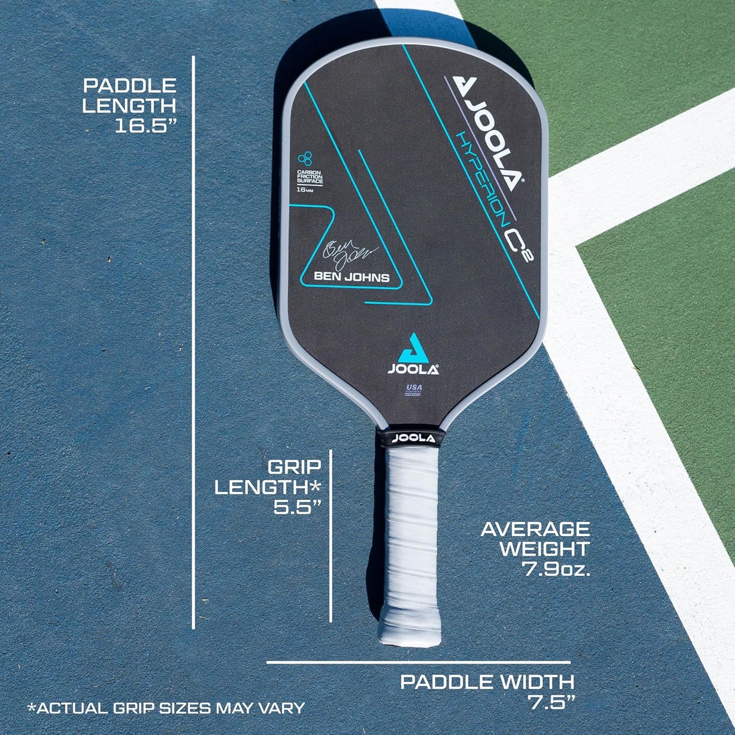 JOOLA Professional Pickleball Paddles – Charged Surface Technology for Power & Feel – Select Perseus or Hyperion Shape – Fully Encased Carbon Fiber – USAP Approved – Well Balanced w/Pop & Control