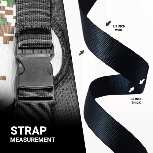 Strapworks Heavyweight Polypropylene Webbing - Heavy Duty Poly Strapping for Outdoor DIY Gear Repair, 1.5 Inch x 50 Yards, Black