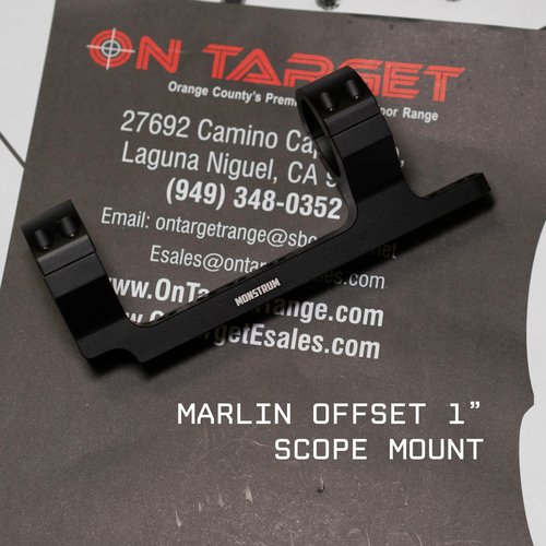Monstrum Dual Ring Scope Mount | Compatible with Marlin 336/1894/1895 Lever Action | 1 Inch Diameter
