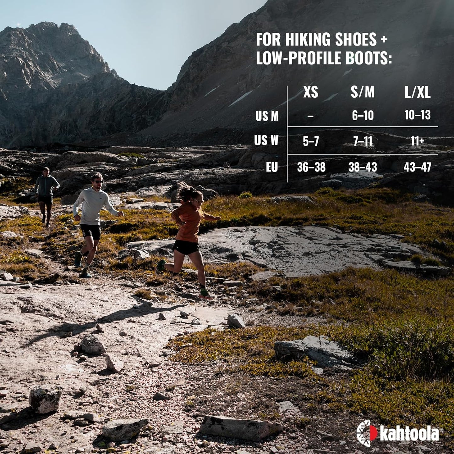 Kahtoola INSTAgaiter Mid Gaiters for Hiking, Trail Running, Mountaineering, Hunting, Rocky Terrain, Mud, Snow & Ice