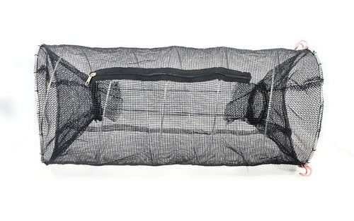 KRAKEN SUPPLY CO 2 Pack Fishing Bait Trap Crawfish Trap Minnow Trap 24in Large Folding Collapsible Heavy Duty Crawdads Bait Fish Traps Cast Net Shrimp Lobster (2 Traps)