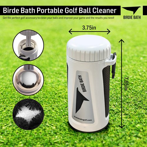 Birdie Bath Portable Golf Ball Cleaner - Ultimate Personal Golf Ball Washer