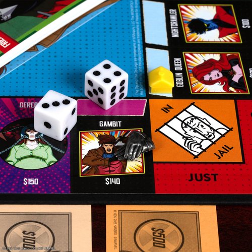 Monopoly: X-Men '97 Edition Board Game, Buy, Sell, Trade Iconic Mutants Like Wolverine, Magneto, Rogue & More, Featuring 6 Custom X-Men Themed Tokens, Officially Licensed Merchandise and Collectible