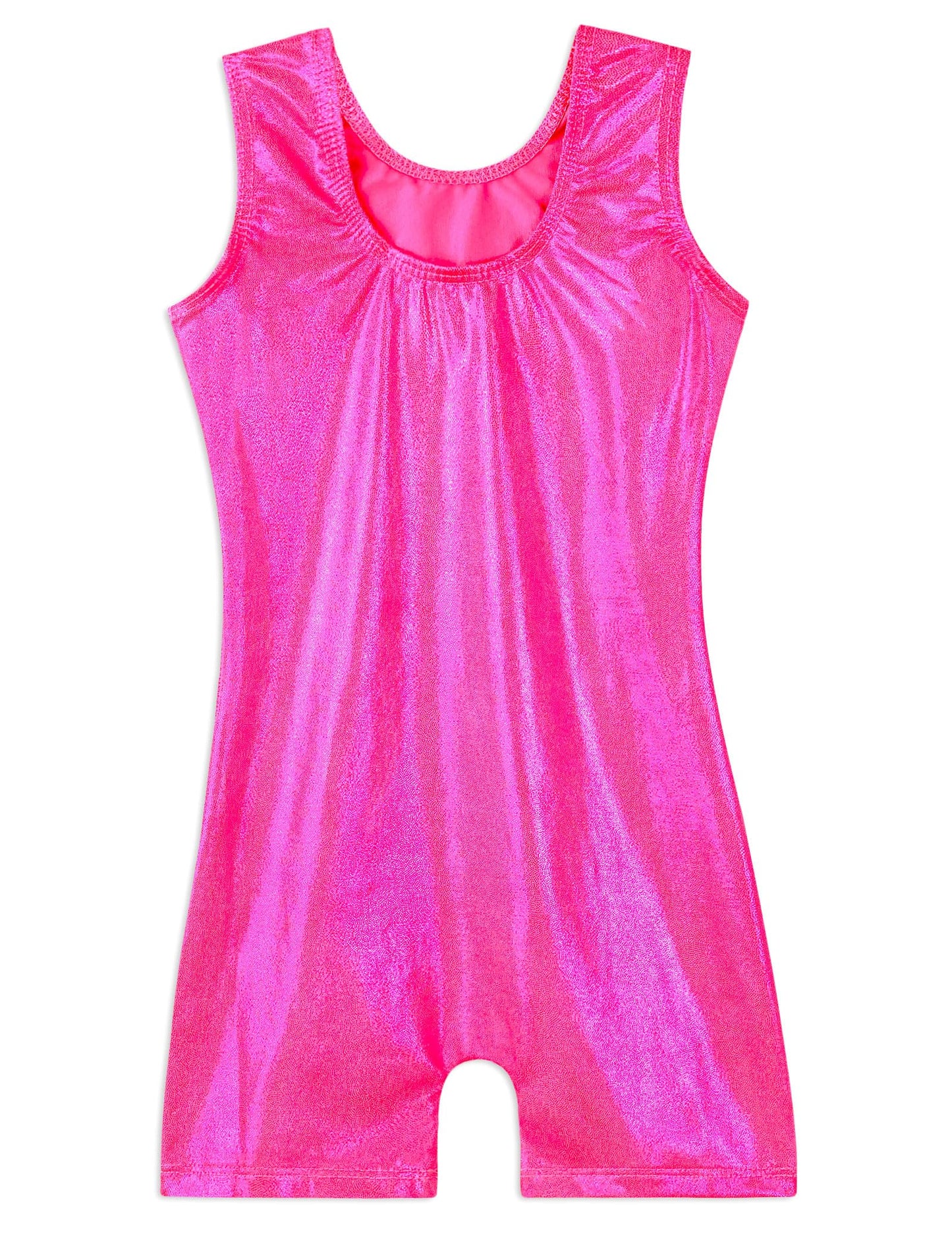 Domusgo Leotards for Girls Gymnastics 3t 4t Sparkly One-Piece Rose Unitards Athletic Biketards Sleeveless Tank Outfits