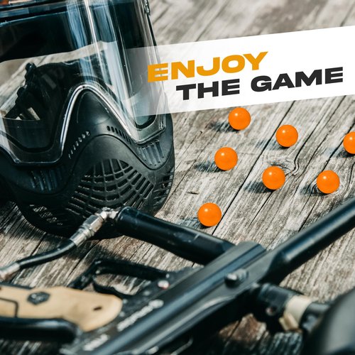 3Skull .43 Caliber Paintballs for Umarex T4E Paintball Pistols .43 Cal Ammo, Orange - 250 Count