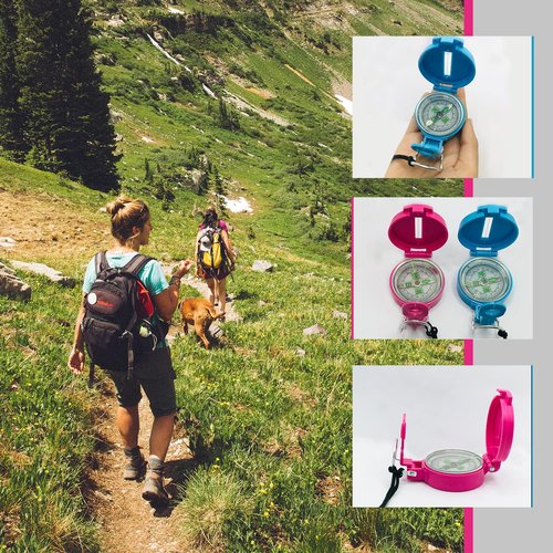 TurnOnSport Lensatic Compass - Orienteering & Camping Navigation | Professional Field Compass for Map Reading - Perfect for Boy Scouts & Kids