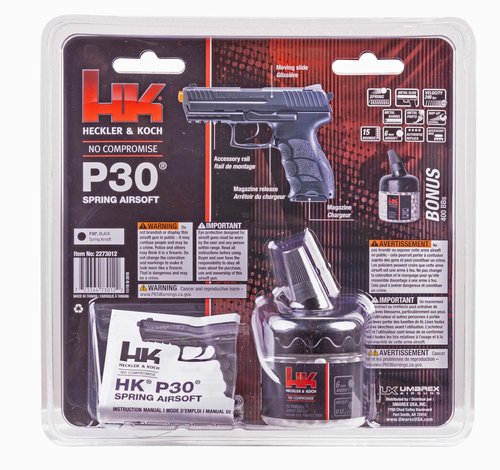 Umarex HK Heckler & Koch P30 6mm BB Pistol Airsoft Gun - Includes 400 BBs