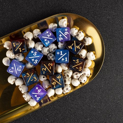 48 PCS MTG Counter Dice Plus 1 Magic Counters +1/+1 Buff Dice Set Life Tokens Commander Deck for MTG TCG Cards Accessories